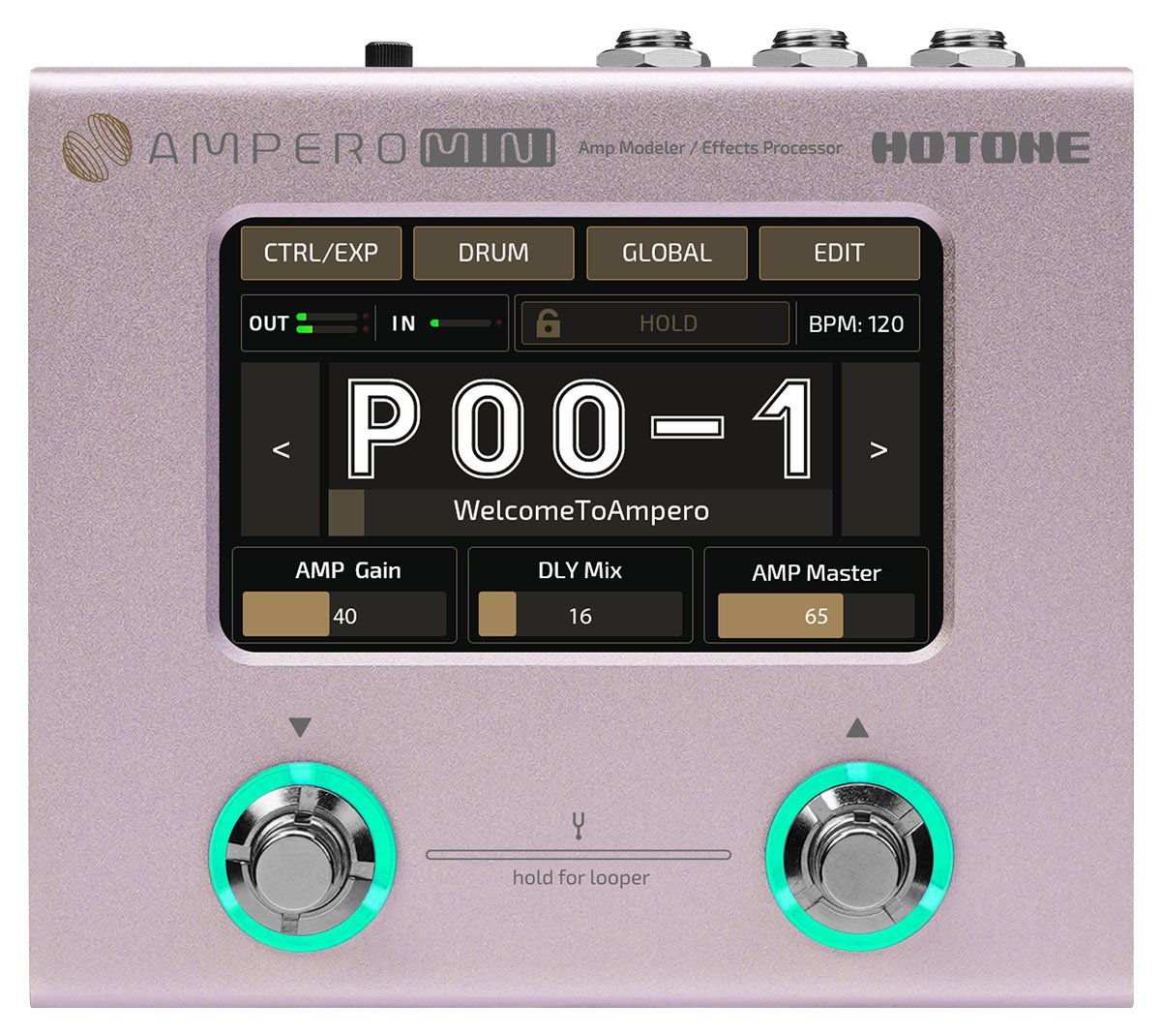 Hotoneより、超小型エフェクト・プロセッサー“Ampero Mini”の2023年
