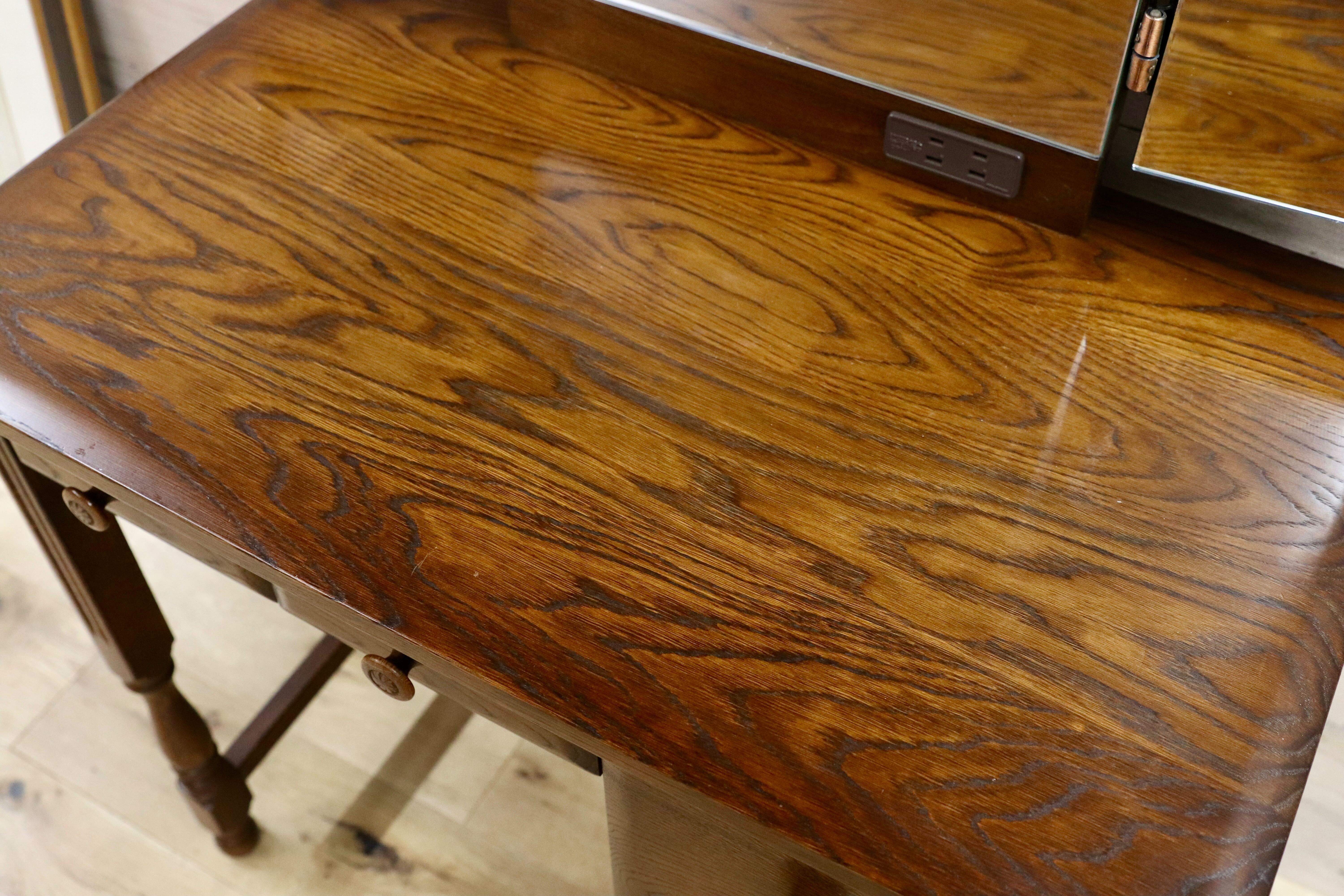 GMGH441○山室家具 旭川家具 エスポアール ドレッサー 鏡台 化粧台