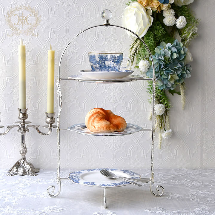 フラワーバイン3段トレイスタンド｜輸入食器・雑貨の通販 | 輸入雑貨