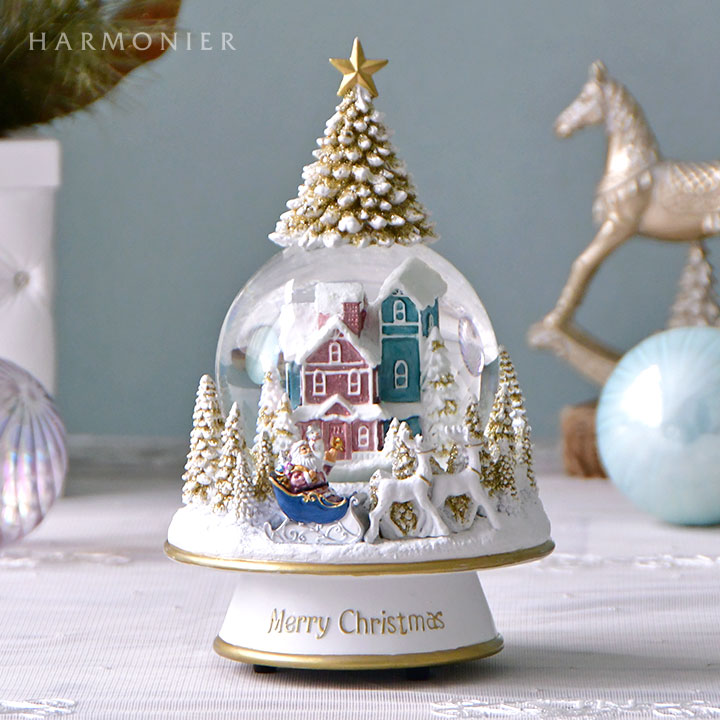 スノードームオルゴール/ツリートップ｜クリスマス雑貨の通販