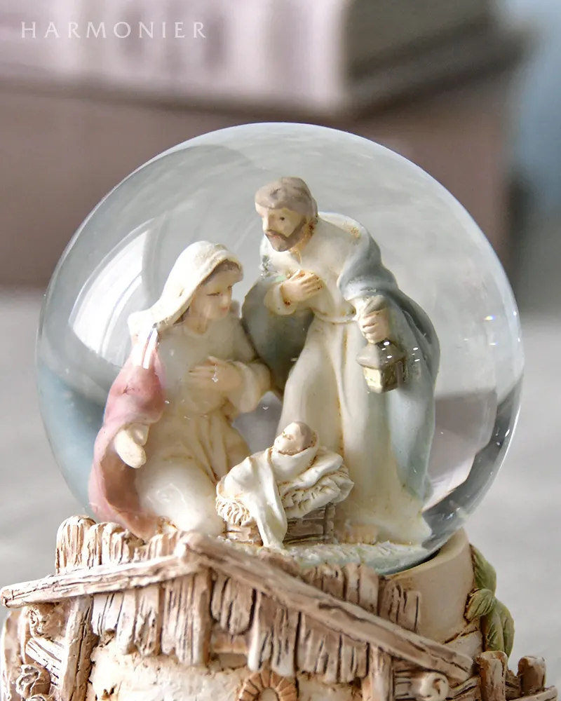 ネイティビティミニスノードーム（ホールド/バスケット）｜クリスマス