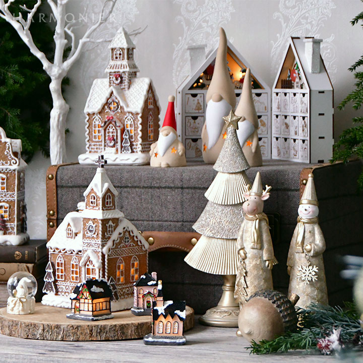 ポッテリーサンタオブジェ/ナチュラル（S/M/L）｜クリスマス雑貨の通販