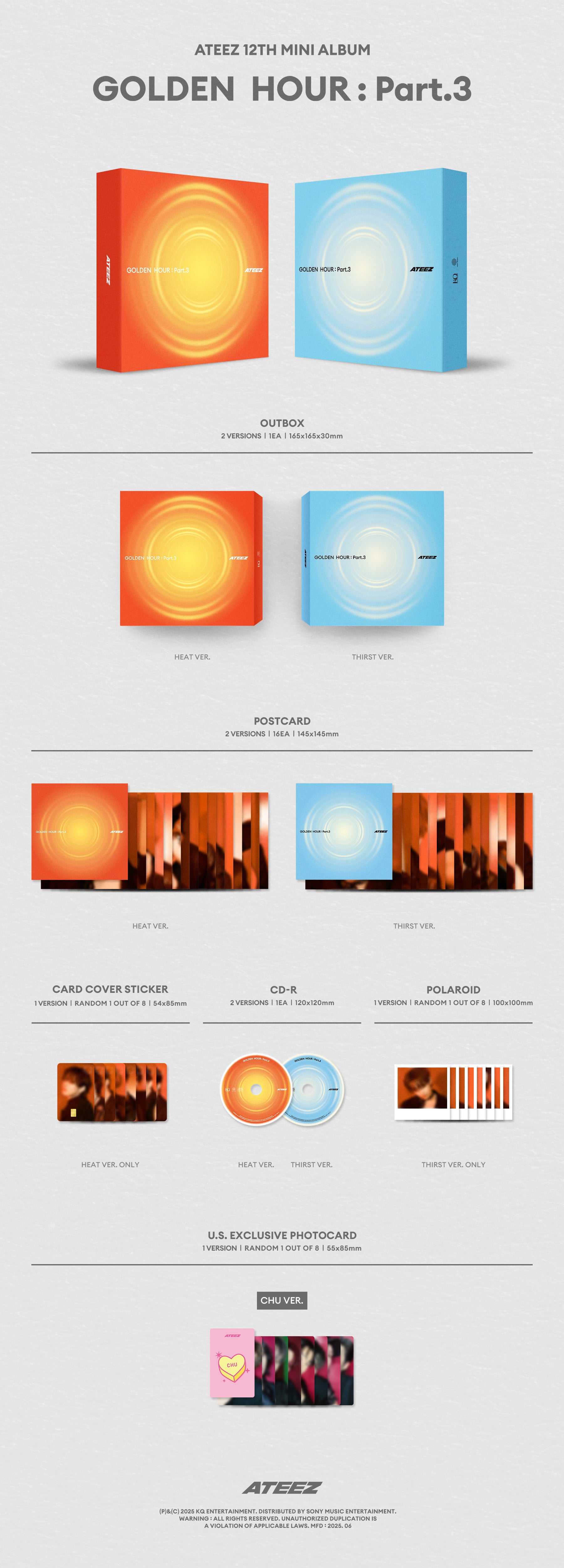 Signed] ATEEZ - GOLDEN HOUR : Part.3 – hello82.shop