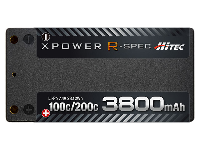 XPOWER R-SPEC Li-Po 7.4V 3800mAh 100C/200C | Hitec Multiplex Japan