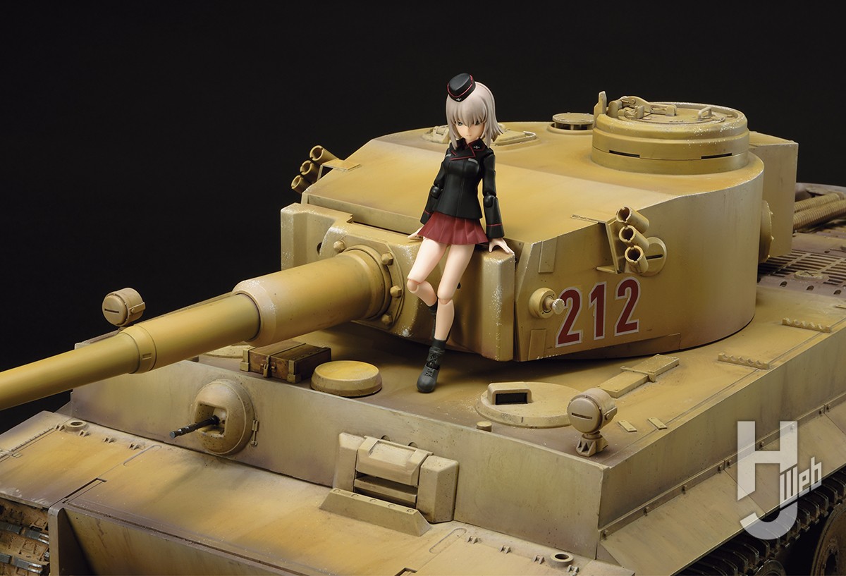figmaが乗れる！ 超ビッグサイズの「ティーガーI」を塗装でさらに迫力