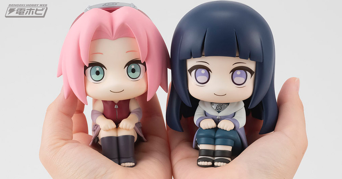 NARUTO-ナルト- 疾風伝』サクラとヒナタが「見上げ＆おすわりポーズ