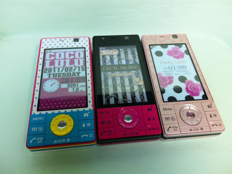 NTTドコモ F－04C モックアップ 3色セット - モックセンター