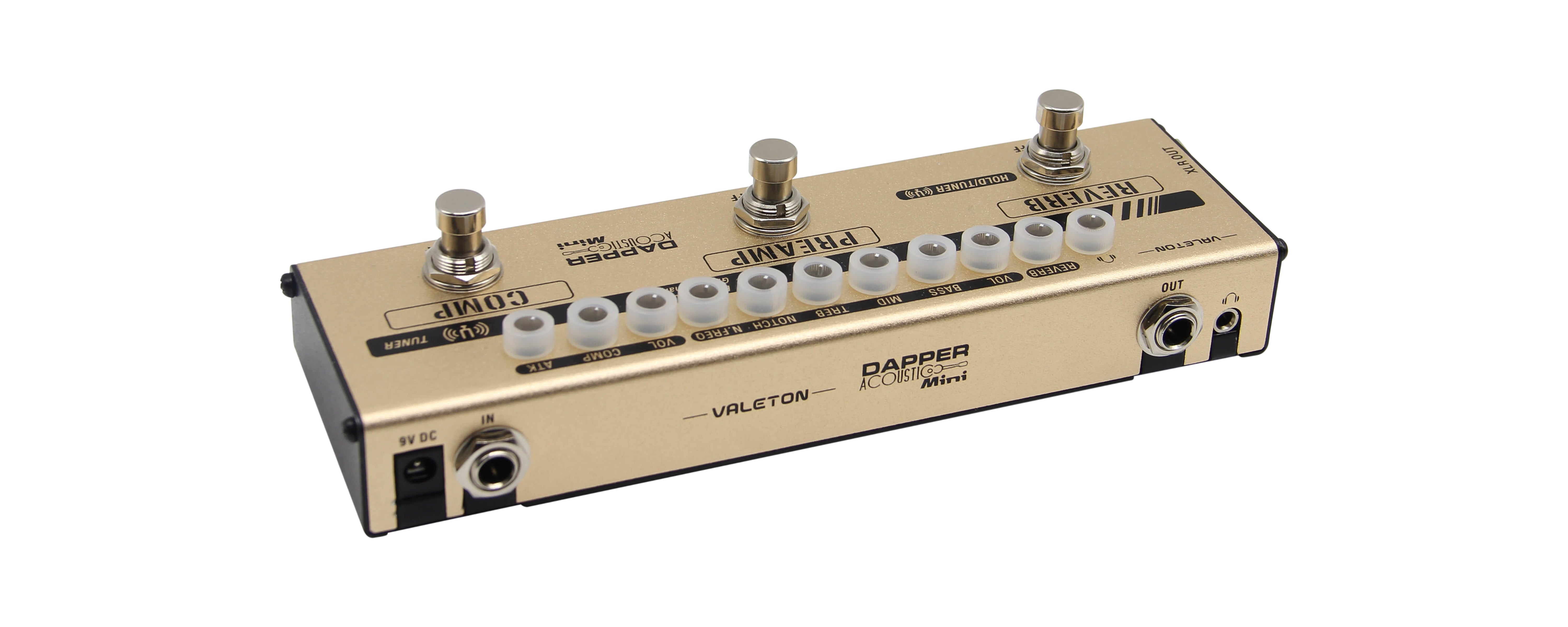 Valeton Dapper Acoustic Mini アコギ／エレキバイオリン用コンプ