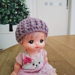 メルちゃん✳どんぐり帽子：パープル