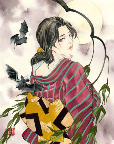 題名夕焼けの海、作者 Kim 、版画No．8/100です。 題名夕焼けの海