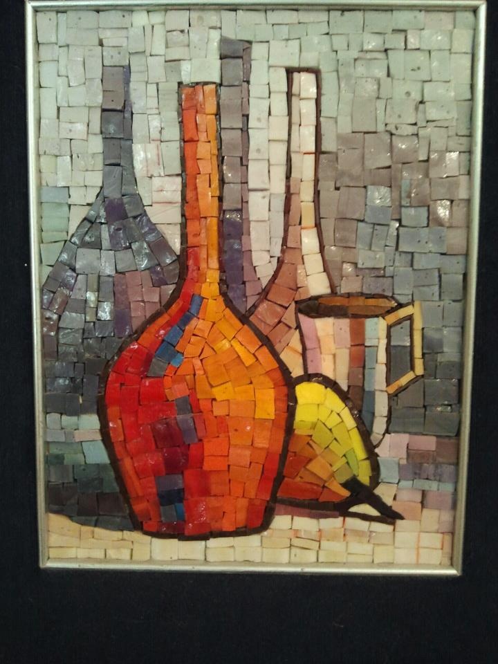 Italian mosaic found at thrift store.