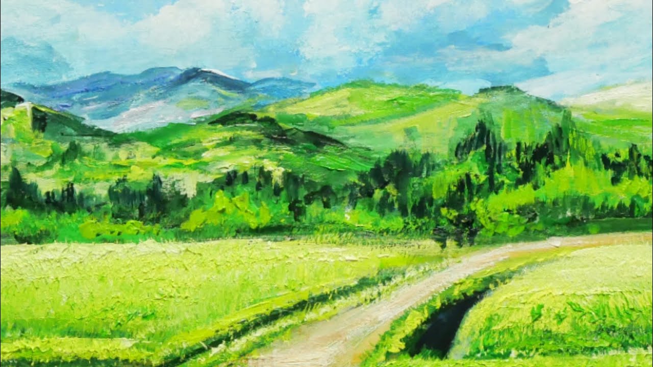 印象派風 水彩画 風景画27✖️24 印象派風 水彩画 風景画27✖️24