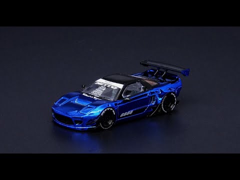 INNO 64 1/64 Honda NSX NA Rocket Bunny V2 Aero in Blue Metallic