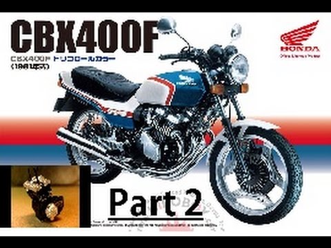 Scale Model Motorcycle / Aoshima / 1:12 Honda CBX400F Part 1