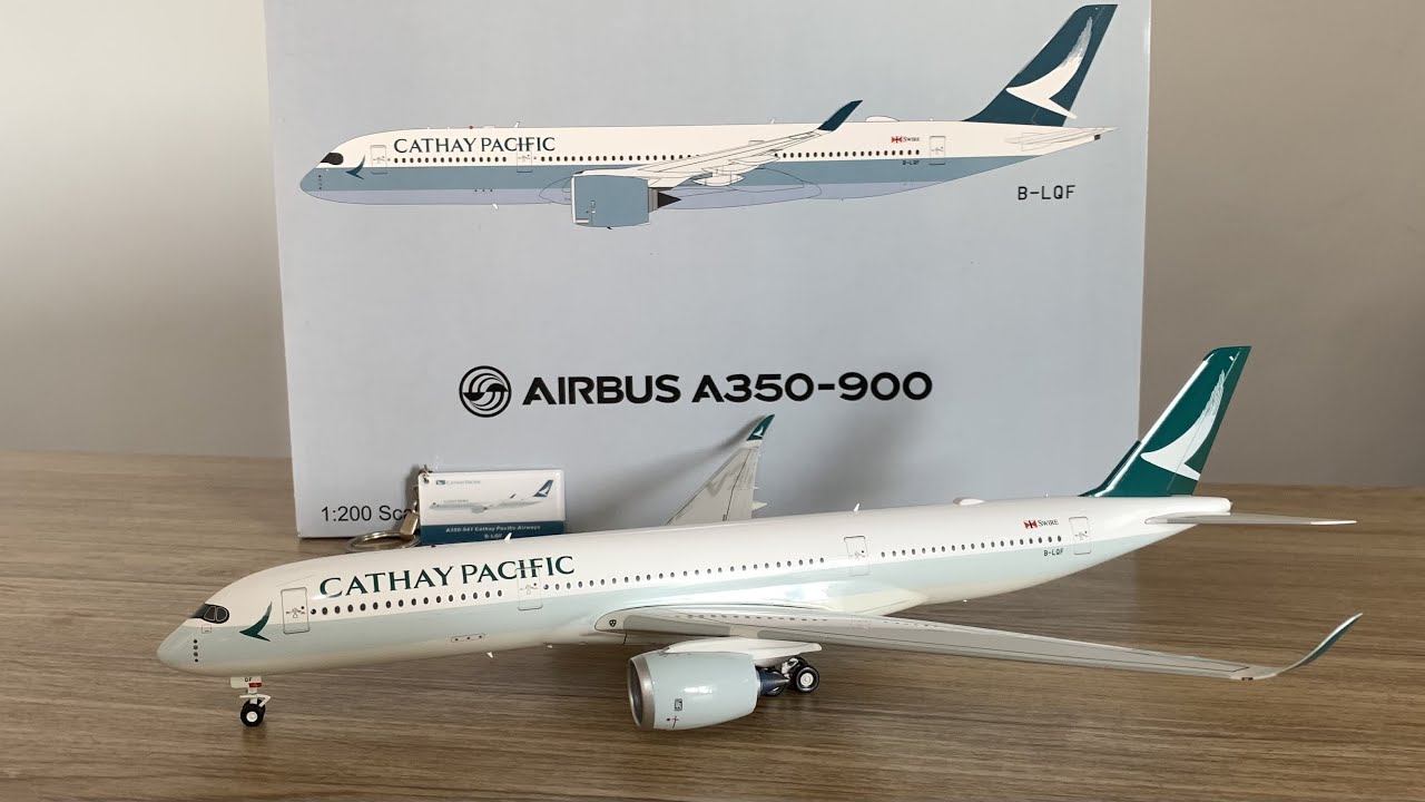 模型開箱】J.FOX Cathay Pacific A350-900｜B-LQF 1/200 - YouTube