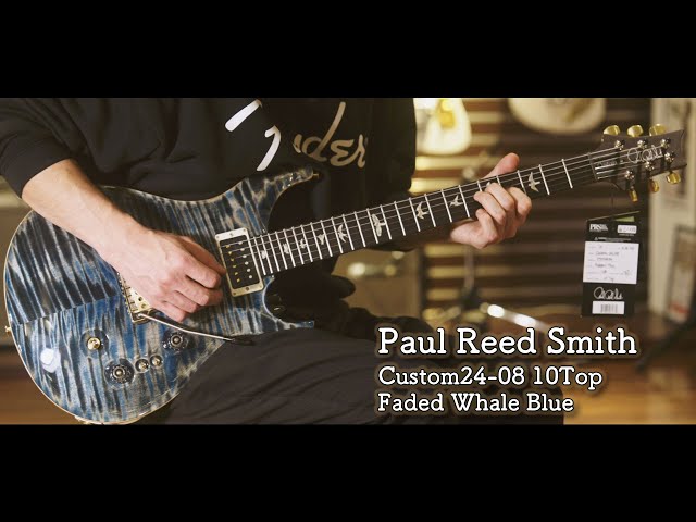 Paul Reed Smith Custom24-08 10Top Faded Whale Blue - YouTube