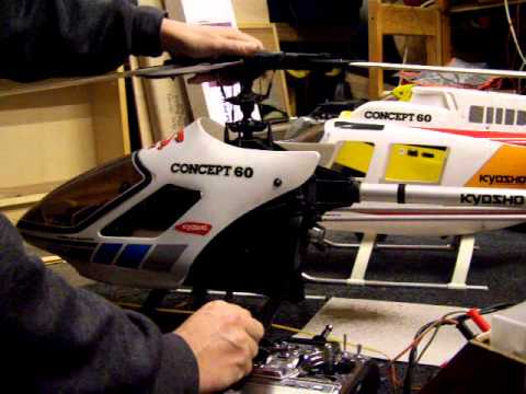Starting Kyosho Concept 60 - YouTube