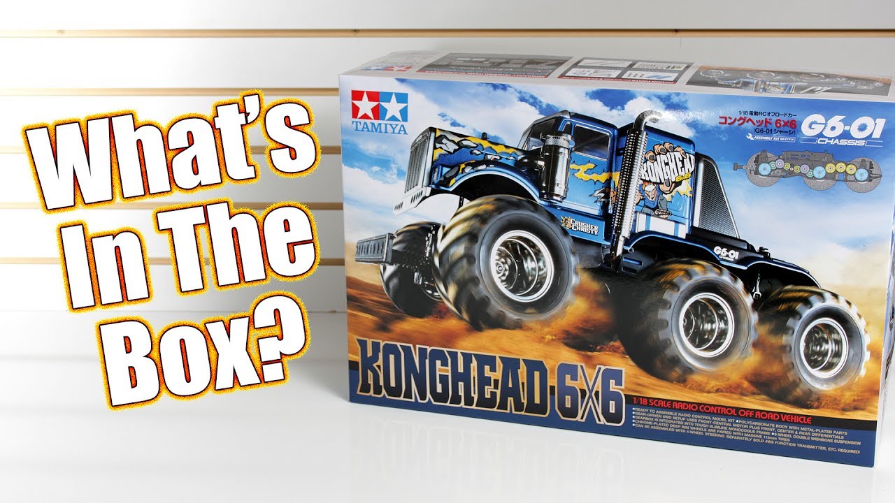 Crazy 6x6 Crusher - Tamiya Konghead 6x6 G6-01 Unboxing | RC Driver