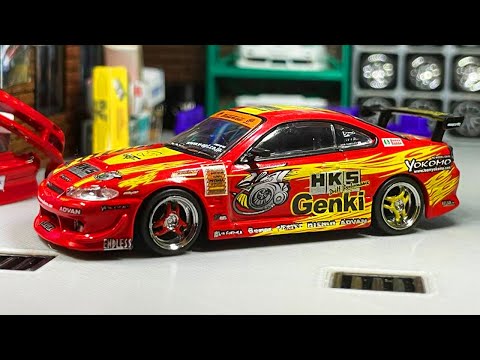 Unboxing & Showcase Tarmac Works/Global64 HKS Hyper Nissan Silvia