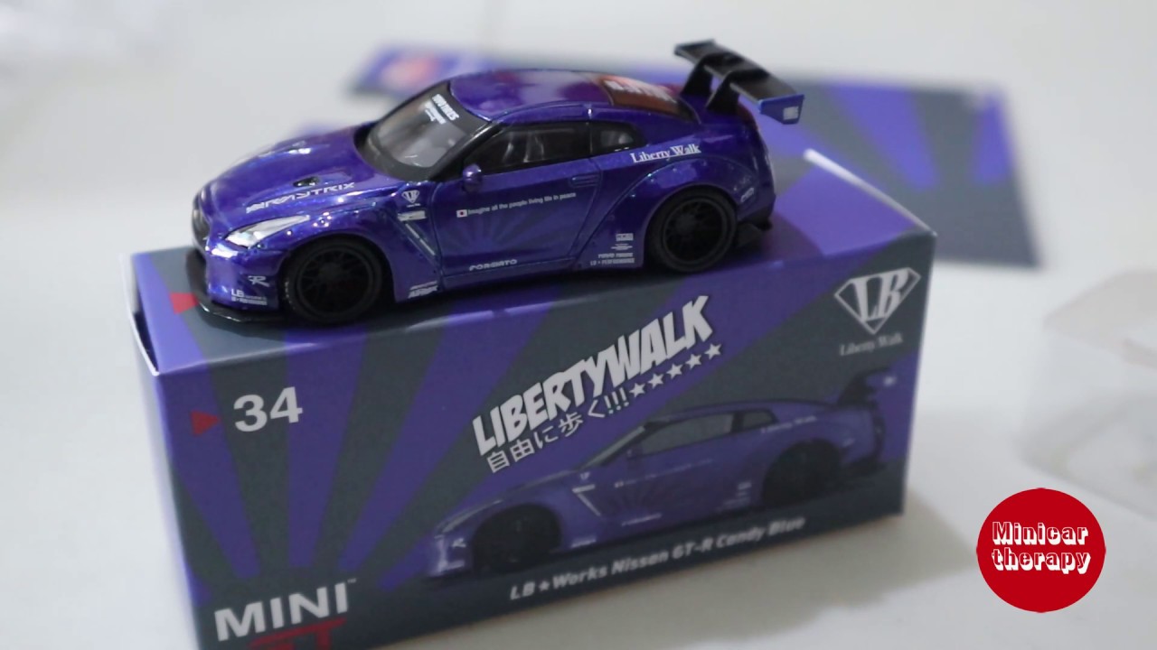 Mini GT GT-R LB WORKS CANDY BLUE | Diecast hasil hunting Indonesia