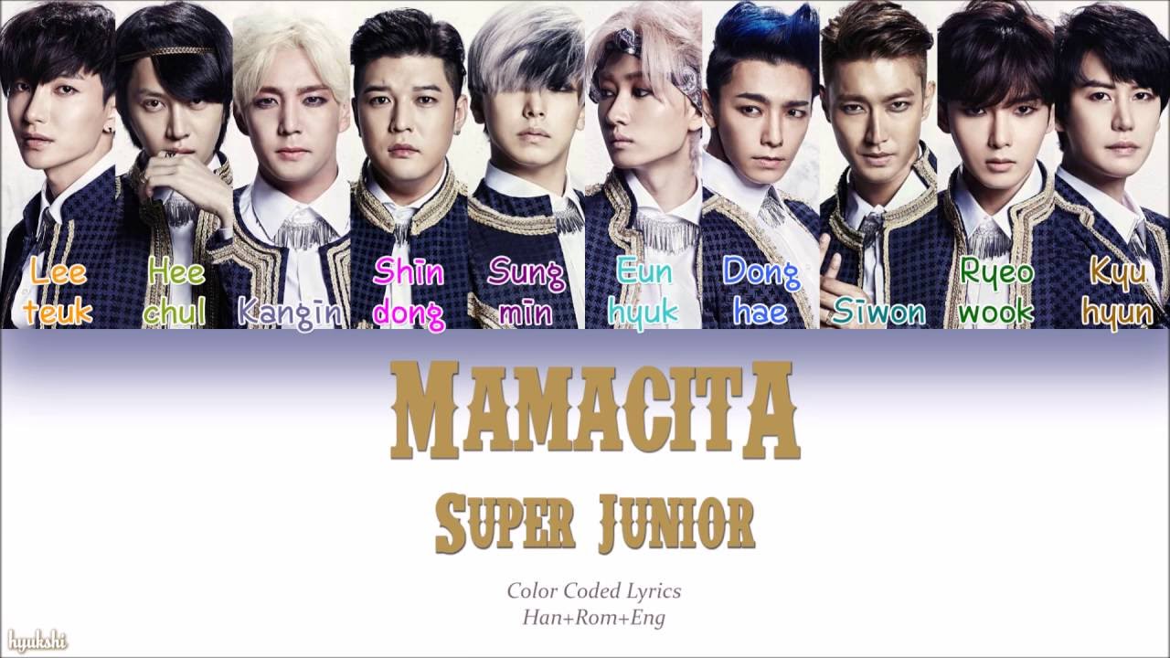 Super Junior (슈퍼주니어) – MAMACITA (아야야) (Color Coded Lyrics