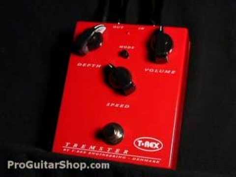 T-Rex Tremster Tremolo / Vibrato Pedal - YouTube