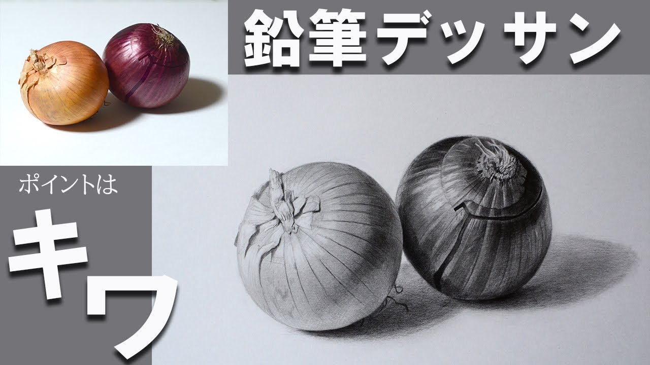 デッサンの基本】写実的な描き方「ポイント解説」/Pencil drawing