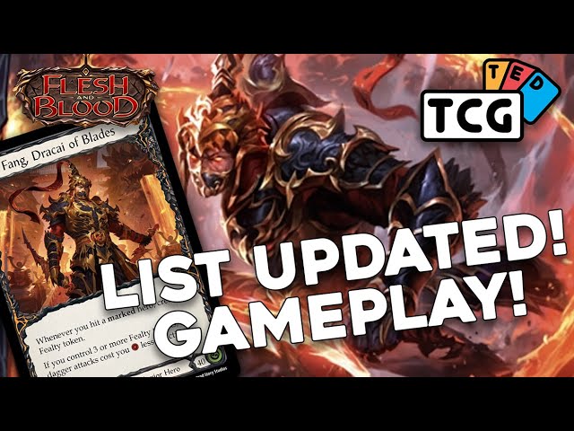 Flesh and Blood: Deck Tech - Updated Fang With Gameplay!! #fabtcg