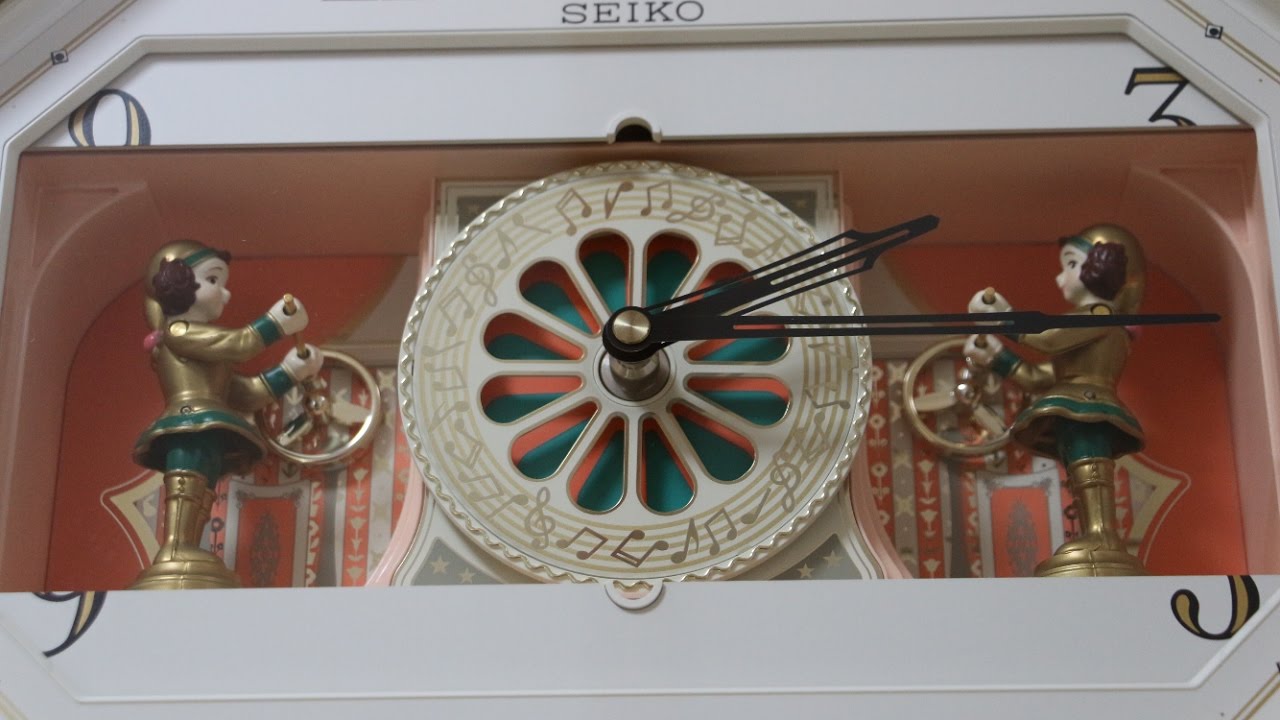 SEIKO Puppet RE521S からくり時計 - YouTube