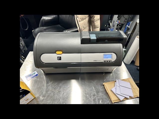 Zebra ZXP Series 7 PVC card printer - YouTube