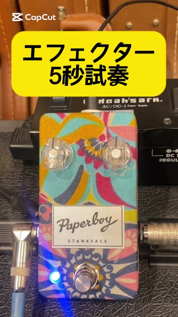 エフェクター5秒試奏】paperboy pedals / stank face fuzz silicon