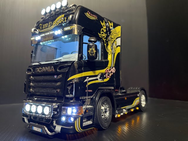 プラモデル制作 イタレリ スカニア 1/24 R730 Imperial 電飾＆ラジコン