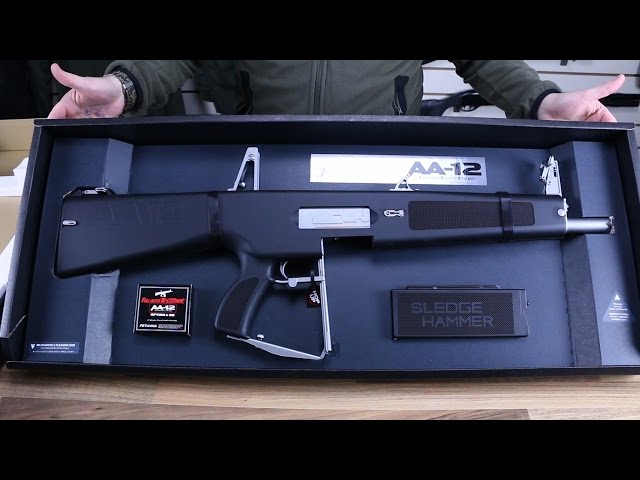 Tokyo Marui AA-12 Unboxing, Test Fire & Review. - YouTube