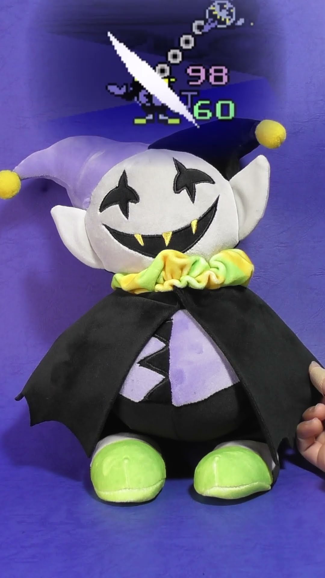 DELTARUNE】ジェビル おしゃべりぬいぐるみ(Jevil Talking Plush