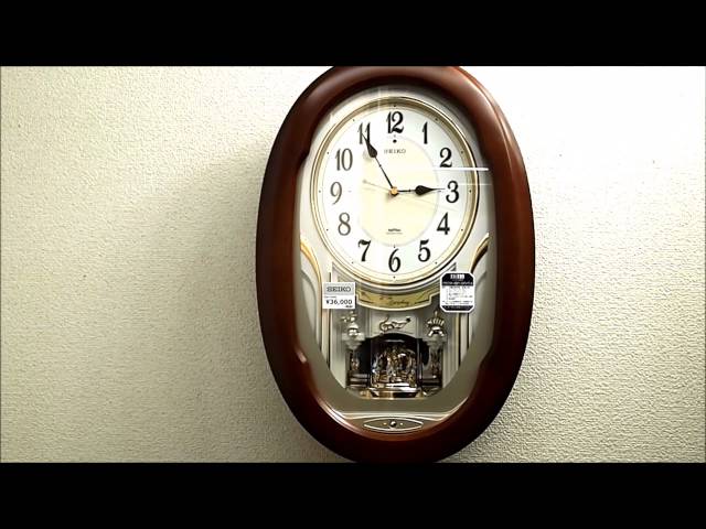 セイコー メロディ付き電波掛け時計 ウエーブシンフォニー AM234H