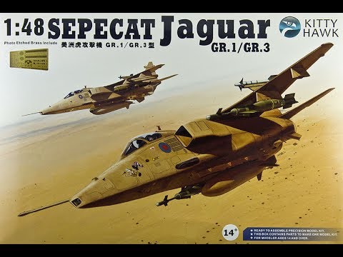Kitty Hawk : Sepecat Jaguar GR.1/GR.3 : 1/48 Scale Model : In Box