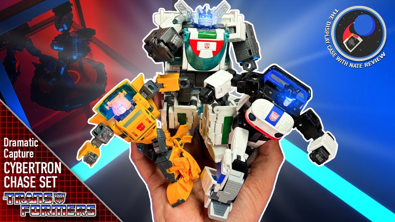 Transformers Cybertron Chase Dramatic Capture set Unboxing