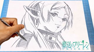 イラスト】(葬送のフリーレン)フリーレン 描き方！簡単なイラストの