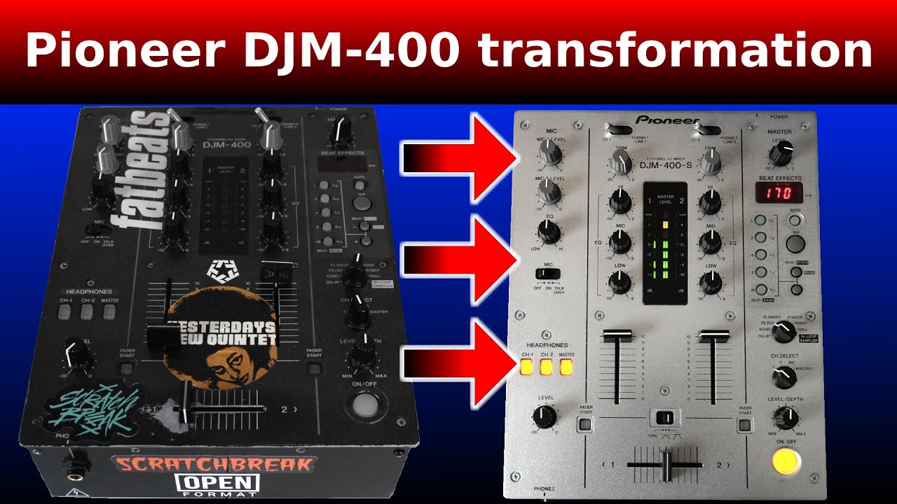 Pioneer DJM-400 transformation and CDJ-800MKII repair (Part 2