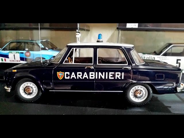 Minichamps Alfa Romeo Giulia Carabinieri Anni 80 Scala 1/18 - YouTube