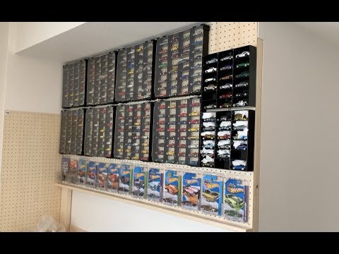 DIY】ミニカーのディスプレイケース用の壁を作る。（ホットウィール