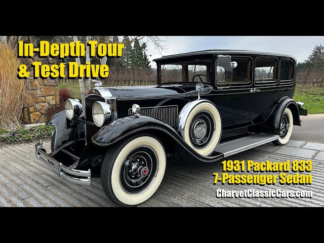 1931 Packard 833 7 Passenger Sedan - Charvet Classic Cars - YouTube