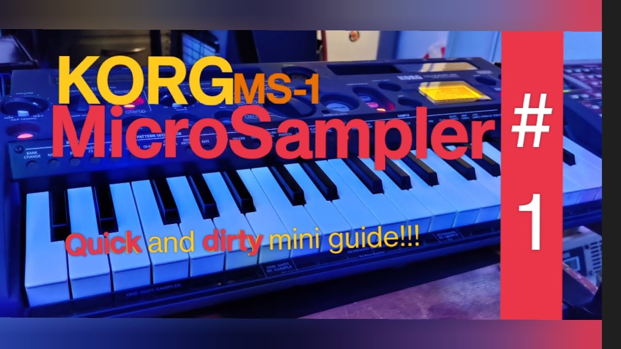 KORG MS-1 the Microsampler #1 tips,tricks,ideas - YouTube