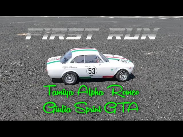 Tamiya Alpha Romeo Giulia Sprint GTA 1st Run - YouTube