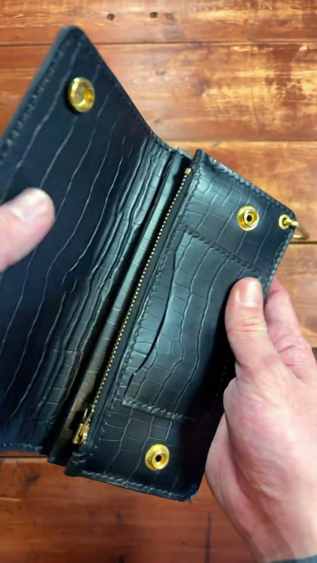 トラッカーウォレット TW-01 総型押しクロコ #トラッカーウォレット