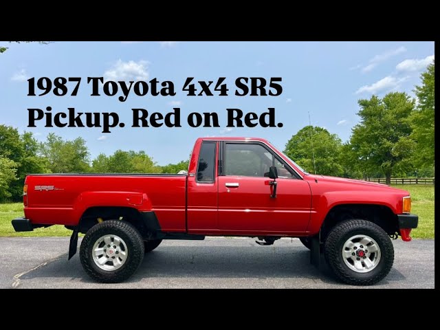 1987 Toyota 4x4 SR5 Pickup - YouTube