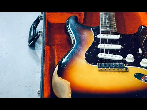 049 Fender Stratocaster レリック（ビフォーアフター） - YouTube
