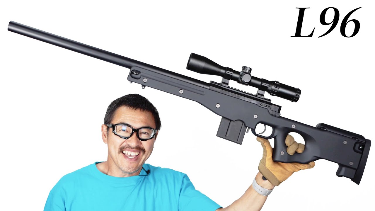 L96 AWS ブラックストック 東京マルイ エアガンレビュー - YouTube