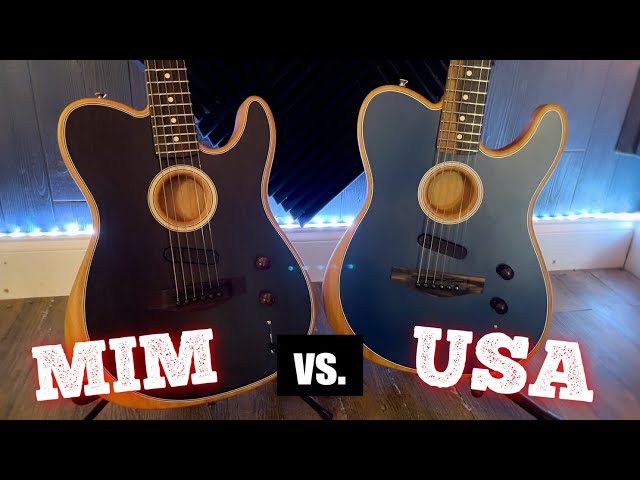 Fender Acoustasonic Telecaster - Mexican vs American! - YouTube
