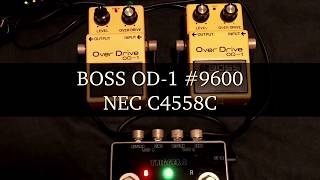 BOSS OD-1」NEC μPC4741C vs NEC C4558C サウンド比較！【魔法の箱研究